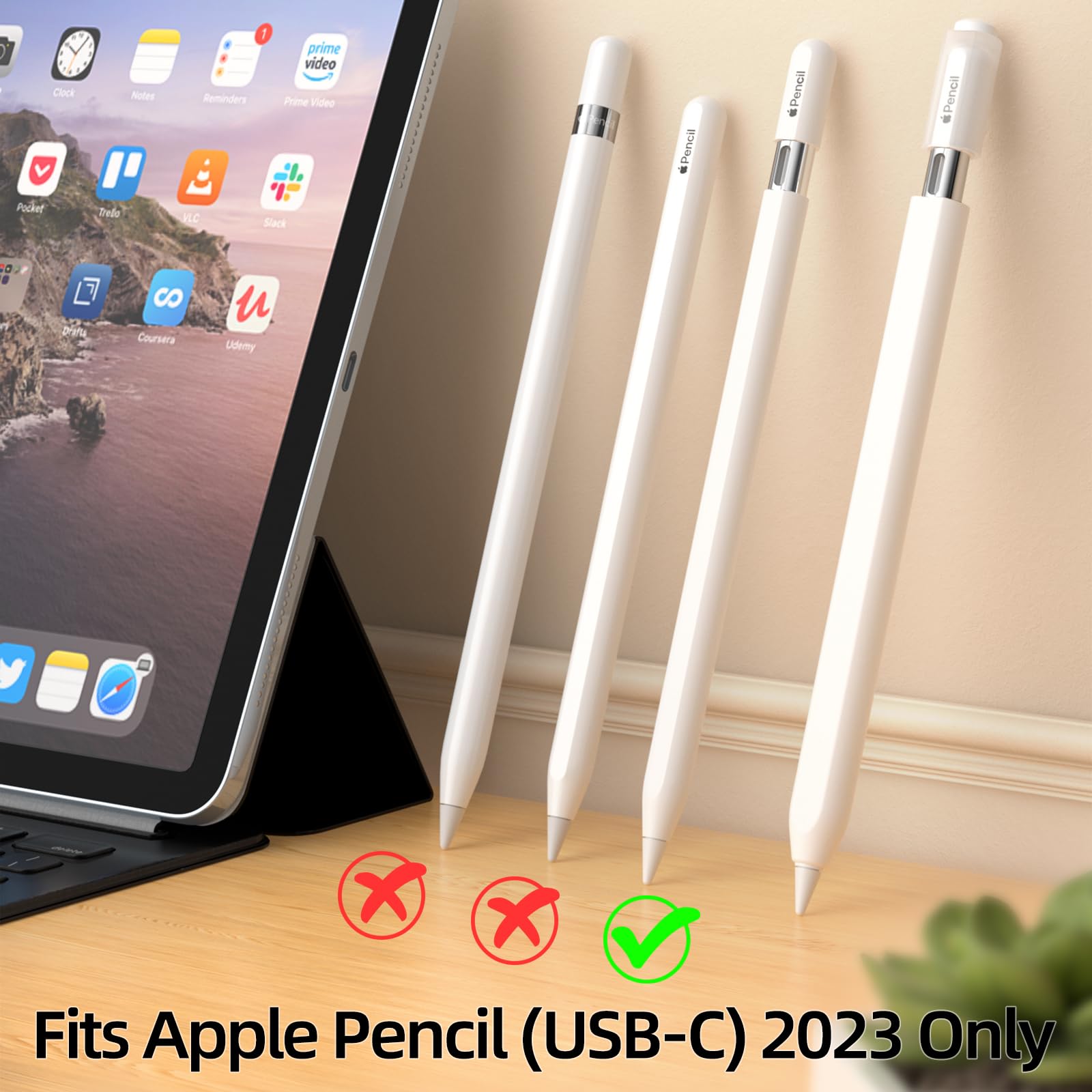 Amazon.co.jp: JOOSKO ペンシルケース Apple Pencil(USB-C)用 シリコン